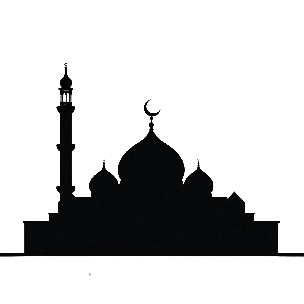 Silhouette of a Mosque